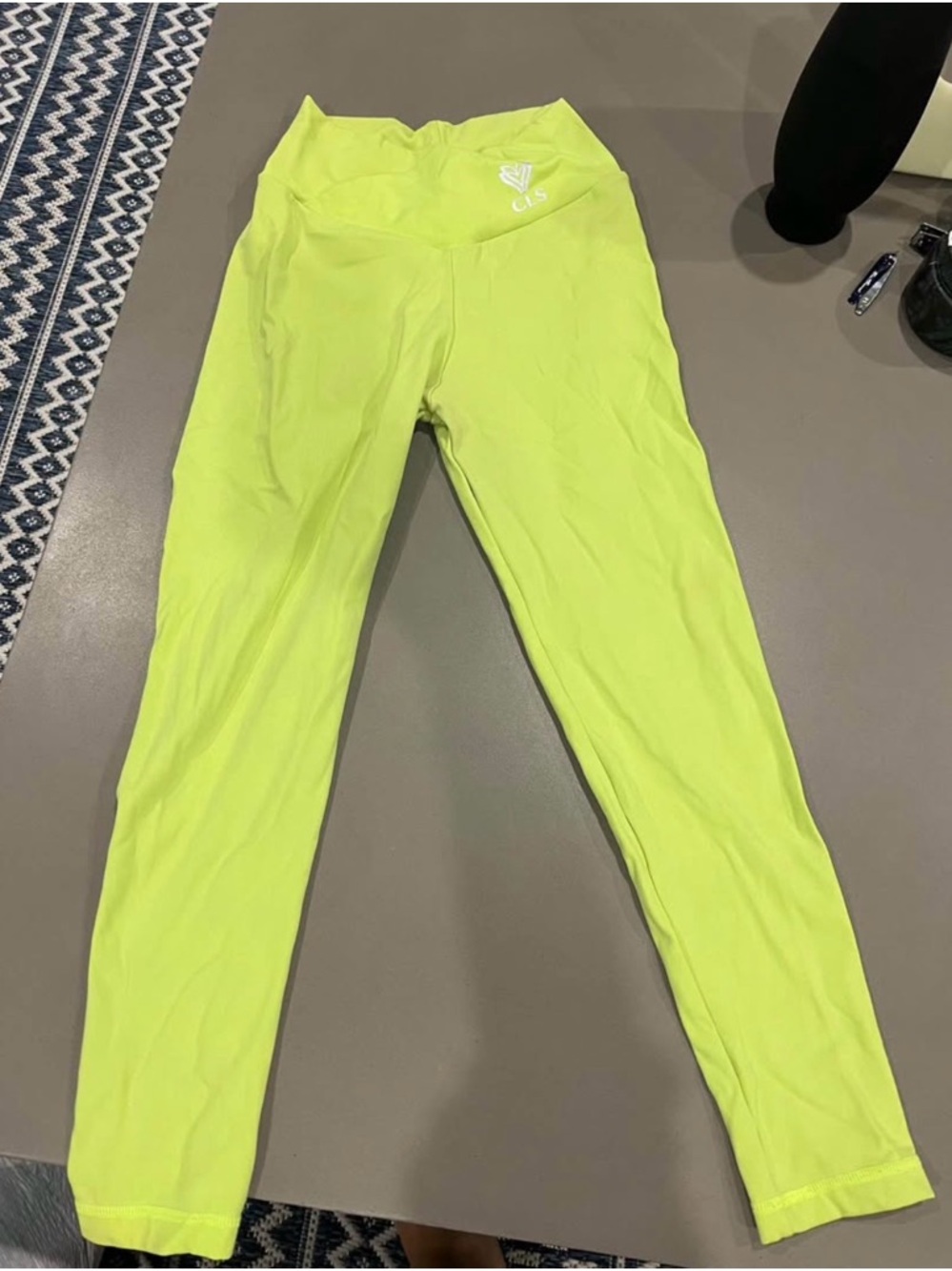 CIS Neon Lime High-Waist Leggings